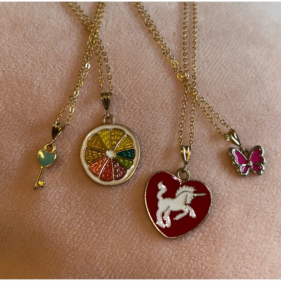 Pink💗B-fly🦋 Necklace - Picture 1 of 11